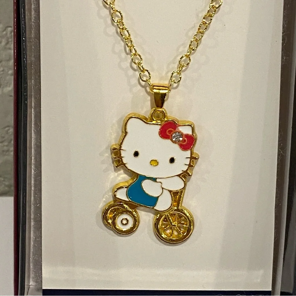 Hello Kitty Sanrio Necklace and Earring Set NEW